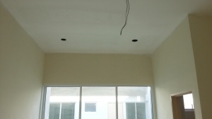 Ground Floor Bedroom Plaster Ceiling and Lighting Wiring View 1